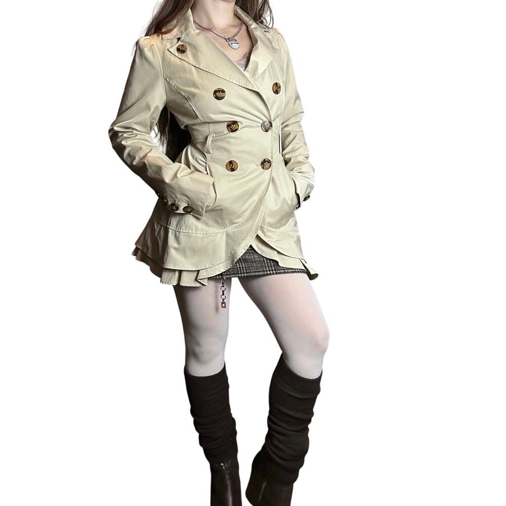 Vintage Guess Jeans double-breasted trench coat in size XS